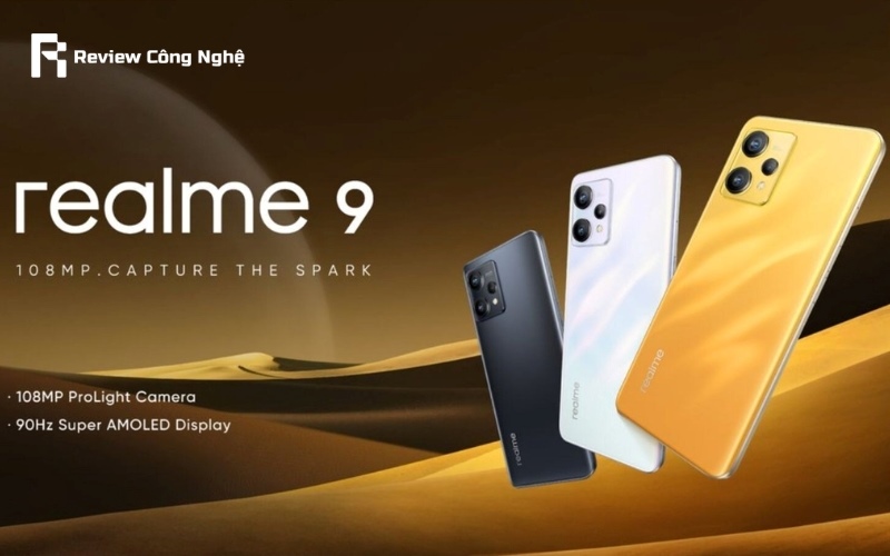 Realme 9 với thiết kế trẻ trung và sang trọng