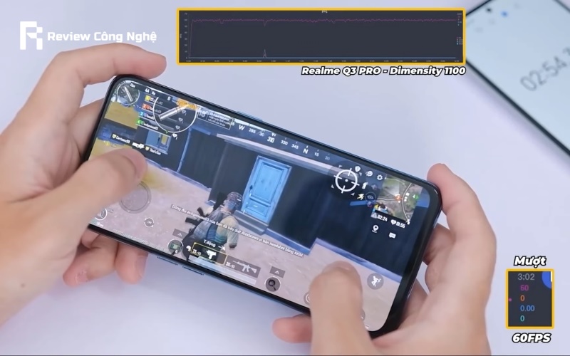 Nhiệt độ trên Realme Q3 Pro khá ổn định
