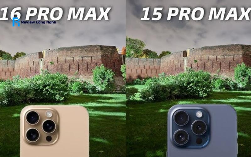 So sánh iPhone 15 Pro Max và 16 Pro Max về hệ thống camera