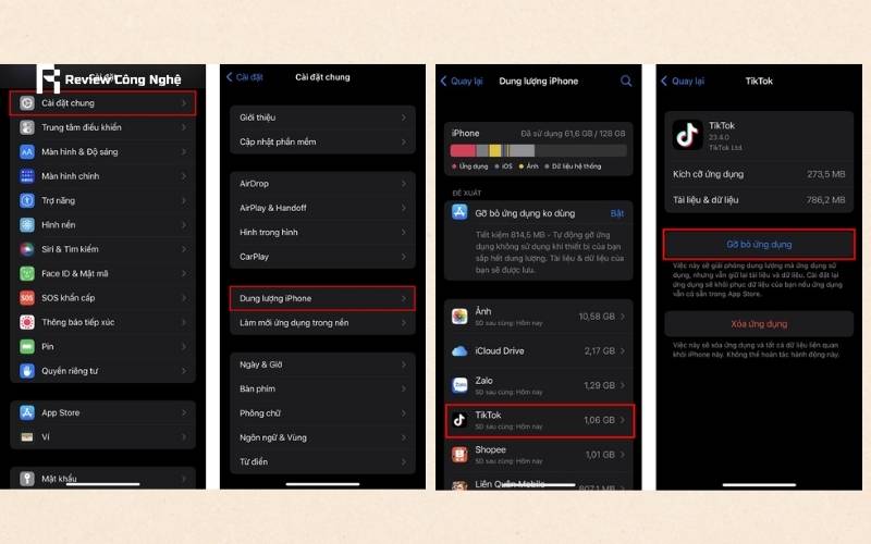 Tăng tốc iPhone dễ dàng bằng cách dọn dẹp bộ nhớ đệm của các ứng dụng