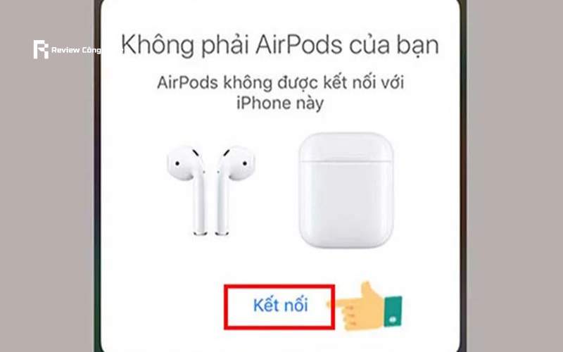 Nhấn chọn Kết nối khi thông báo hiển thị trên màn hinh