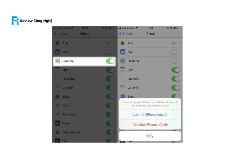 cách xoá danh bạ trên iphone