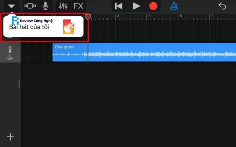 Chọn vào Bài hát của tôi để lưu lại bản nhạc