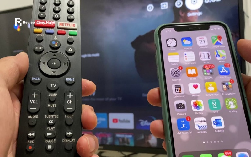 Kết nối iPhone với TV Sony xem nội dung màn hình lớn