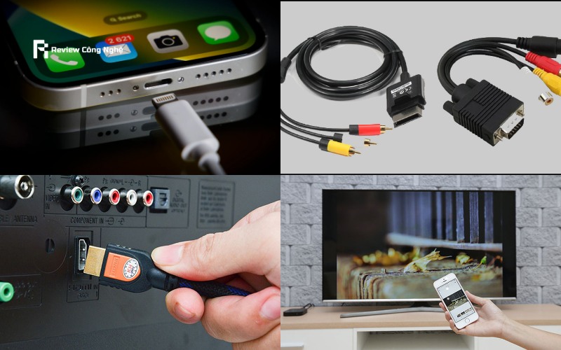 Dùng bộ chuyển đổi Analog cho iPhone TV Sony