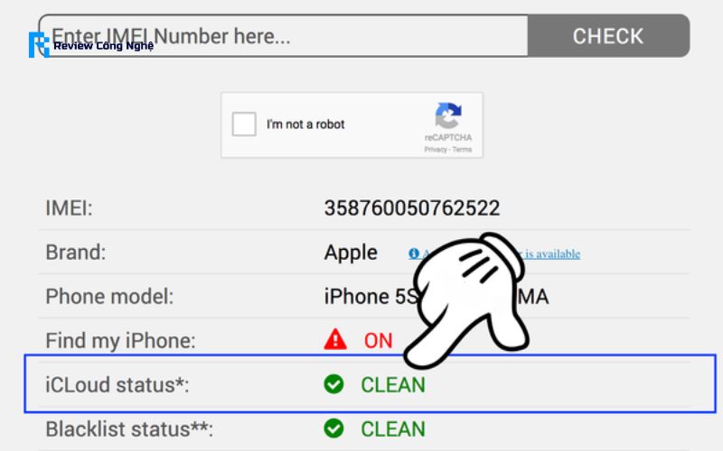 kiểm tra imei iphone