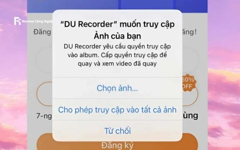 Mở biểu tượng Micro trên màn hình để ghi âm