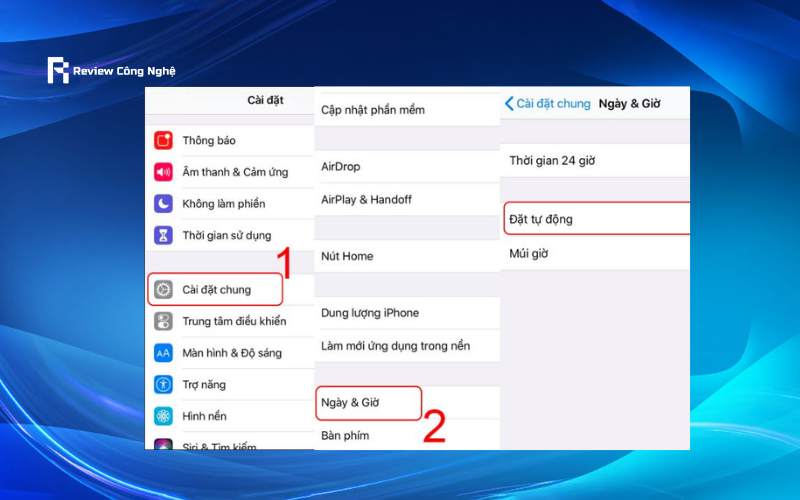 Hướng dẫn chỉnh ngày giờ thủ công trên iPhone