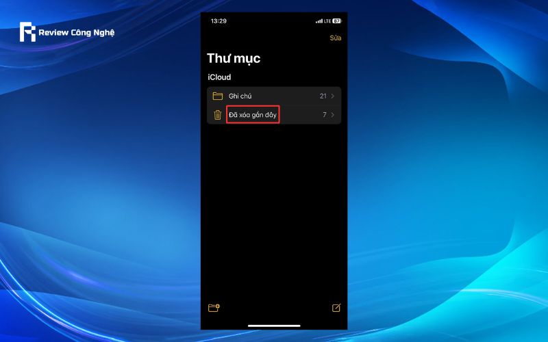 Cách lấy lại ghi chú đã xóa trên iPhone
