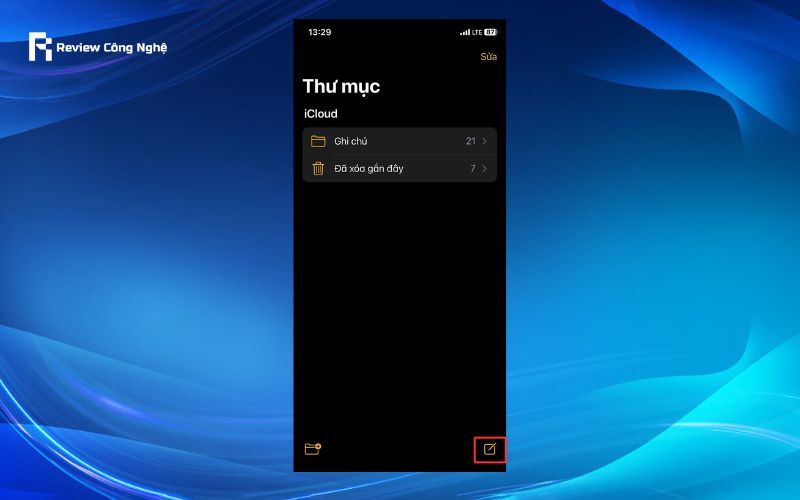 Tạo danh sách kiểm tra trên ghi chú của iPhone - Bước 1