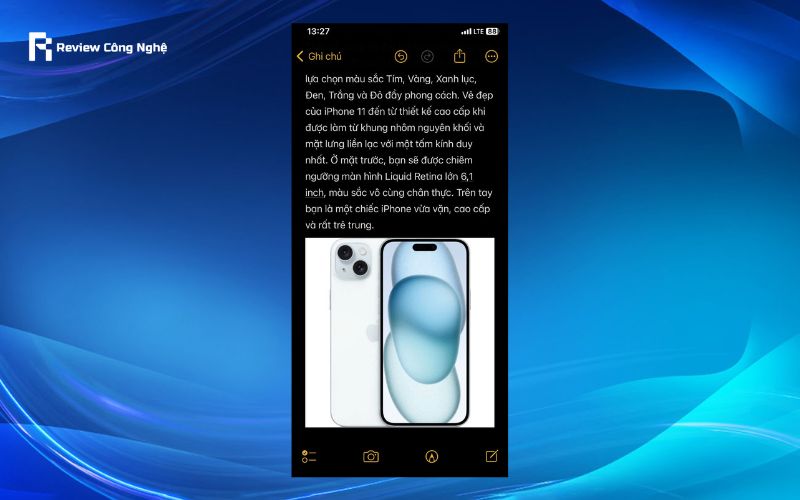 Hướng dẫn chèn hình ảnh hoặc video vào ghi chú trên iPhone - Bước 3