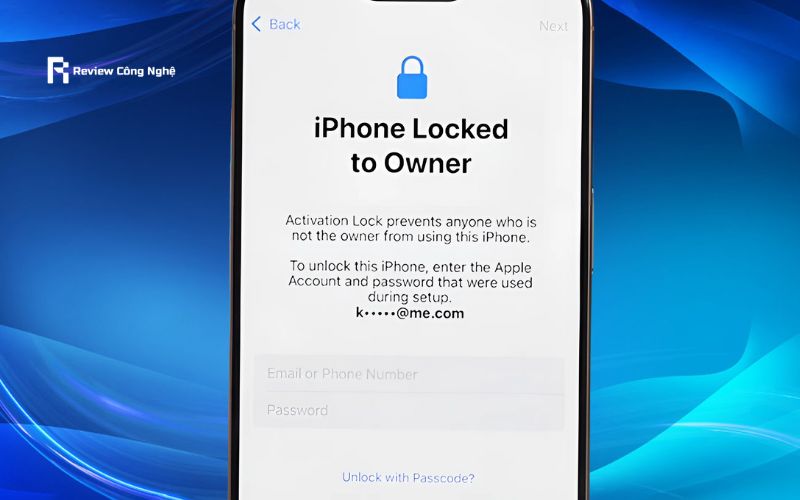 Tính năng Activation Lock khiến iPhone bị khóa hoàn toàn