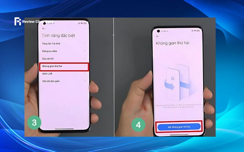 Mở không gian thứ 2 trên Realme