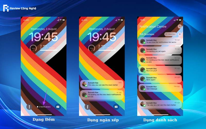Các dạng hiển thị thông báo trên iPhone